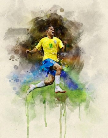 Рисунок на тему футбол легко