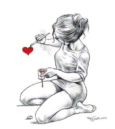 Рисунки влюбленных