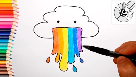 Рисунки цветные легкие