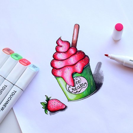 Рисунки красками