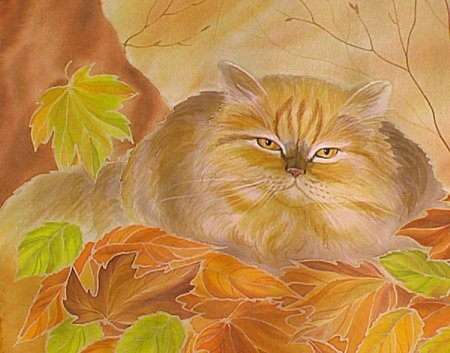 Осенний пейзаж гуашью