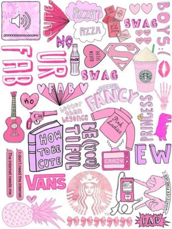 Розовые Стикеры