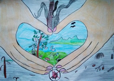 Рисунок на тему сохраним природу