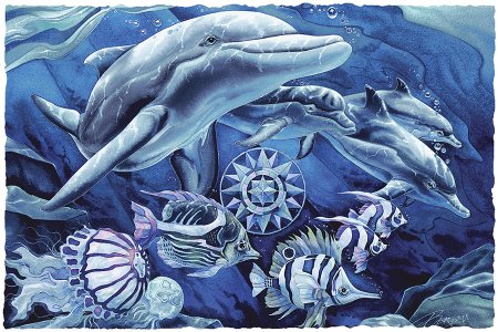 Морские обитатели арт