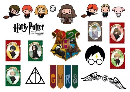 Рисунки гуашью в стиле Гарри Поттер