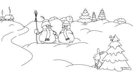 Зимние рисунки