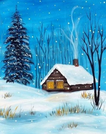 Рисунок на тему зима