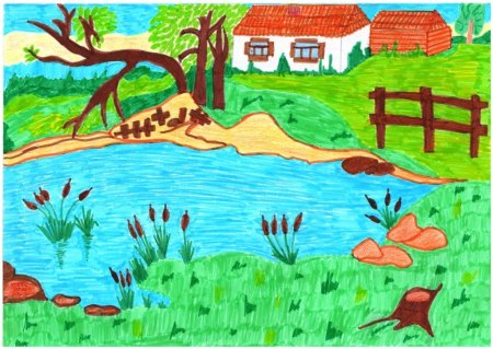 Рисунок на тему природа родного края