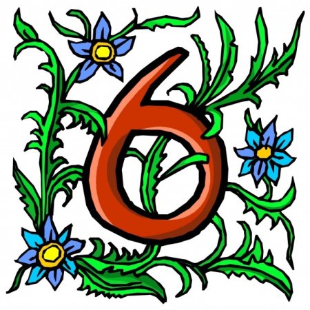 Изображение цифры шесть