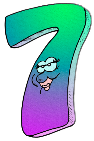 Веселая цифра 7