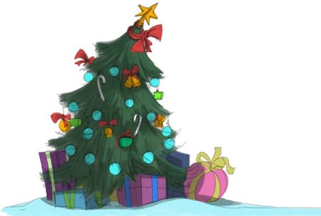 Рисование Новогодняя елка