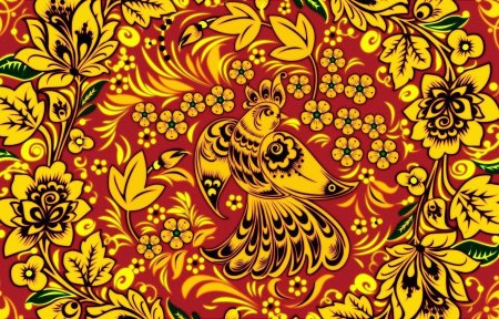 Хохломская роспись паттерн