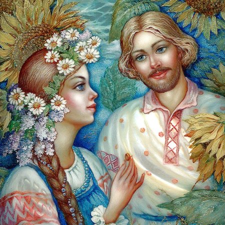 Федоскинская миниатюра Иван да Марья