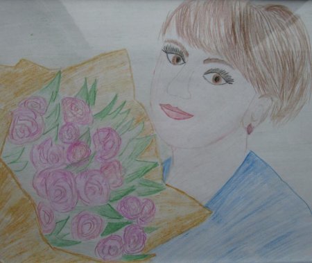 Рисунок на тему мама