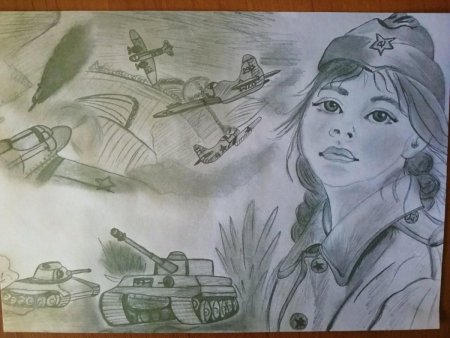Рисунки ко Дню защитника Отечества для школьников