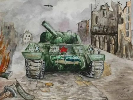 Рисунки на вовоенную тему