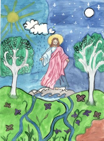 Рождение Иисуса Христа в цвете