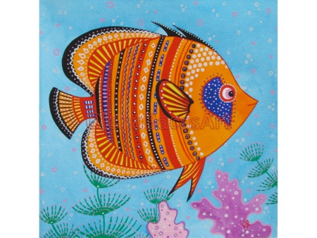 Декоративные рыбки фломастерами