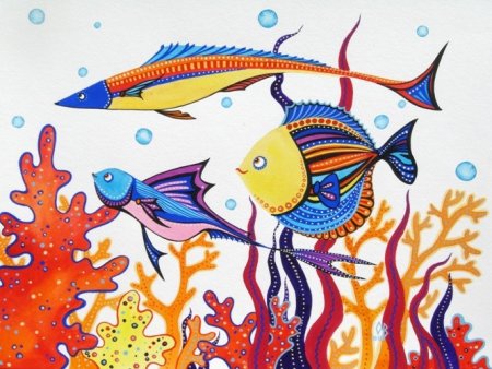 Стилизованные рыбки