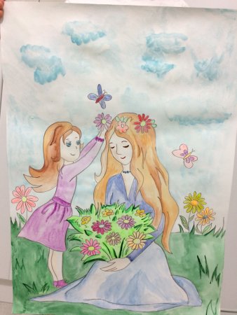 Рисунок ко Дню матери