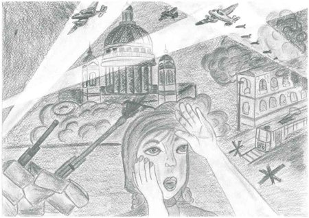 Блокадный Ленинград рисунки детей