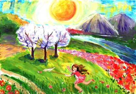 Рисунок лето для детей