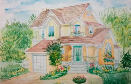 Дом мечты красками