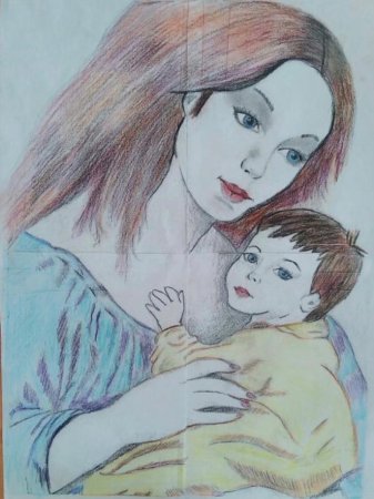 Детские рисунки мамы