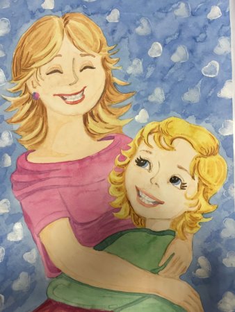 Рисунок ко Дню матери