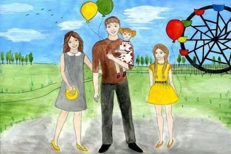 Детские рисунки ко Дню защиты детей