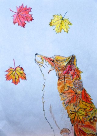 Рисунки на осеннюю тему легкие и красивые