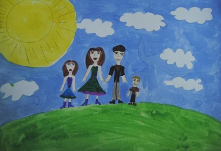 Рисунок моя семья