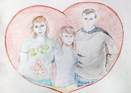 Рисунок семьи для срисовки