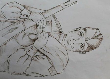 Рисунок на военную тематику