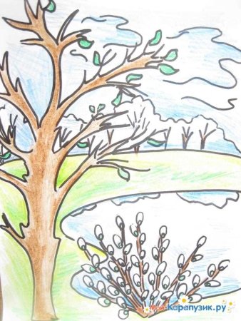 Весна карандашом