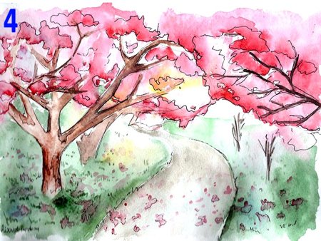 Рисунок на тему Весна карандашом