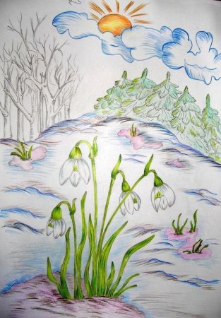 Весна рисунок