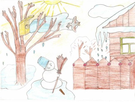 Рисунок на тему Весна