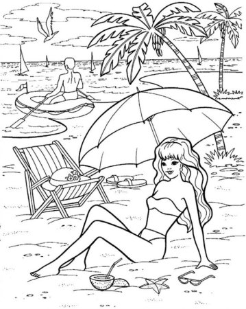 Пейзаж цветными карандашами для детей