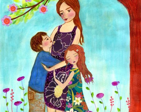 Детский рисунок мамы