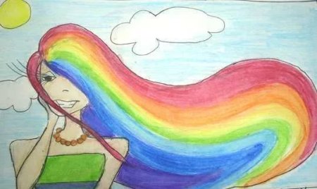 Красивые рисунки на свободную тему для девочек (50 фото)