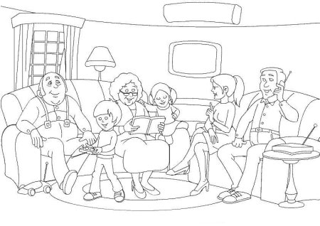 Схематический рисунок семьи