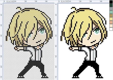 Схемы для вышивки крестиком аниме