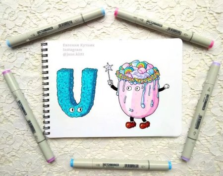 Рисунки для срисовки фломастерами