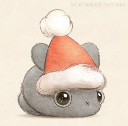 Маленькие новогодние рисунки