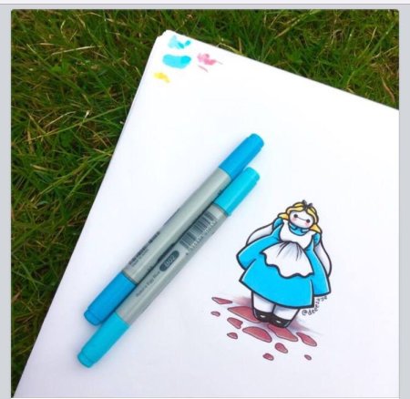 Легкие но красивые рисунки фломастерами