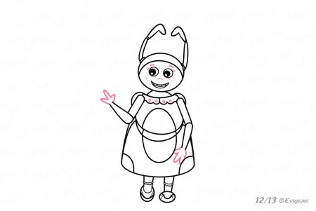 Мила Лунтик рисунок