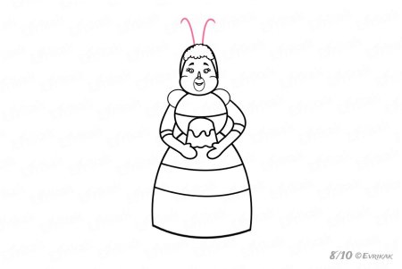 Баба Капа раскраска