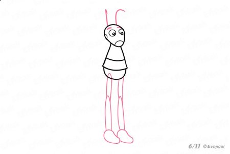 Нарисовать Кузю из Лунтика