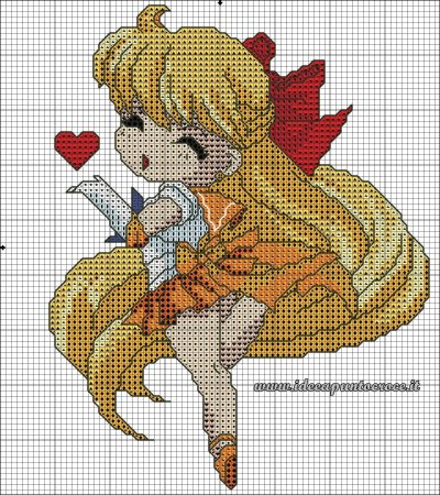 Вышивание крестиком Сейлор Мун